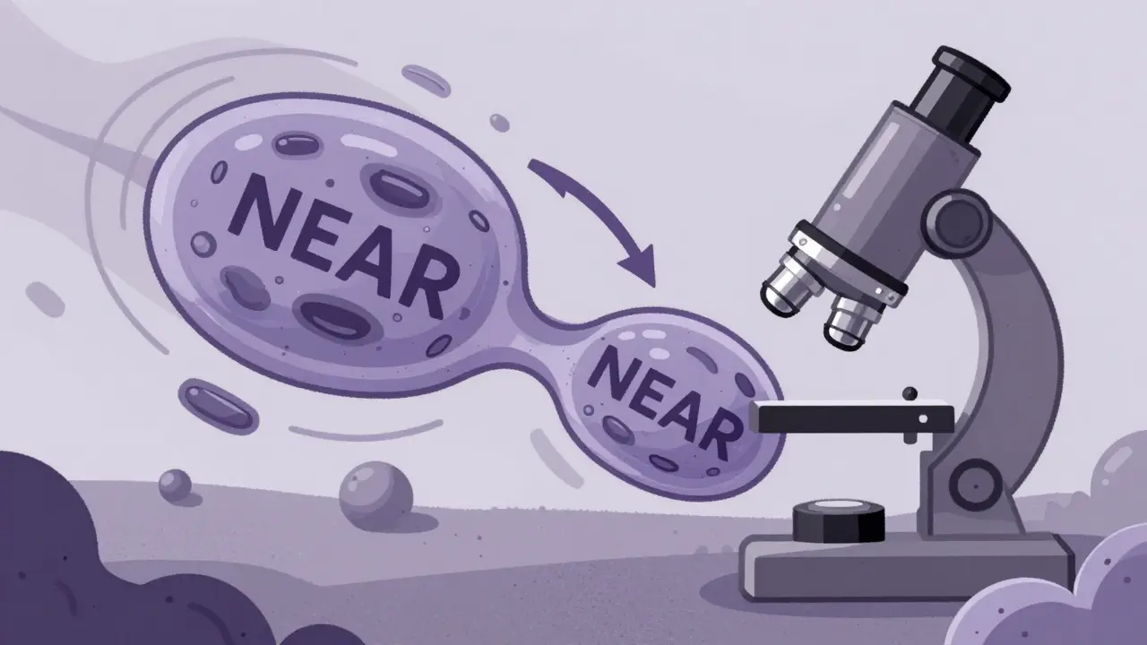 Shards como células que se dividen y fusionan dinámicamente según la carga de transacciones.