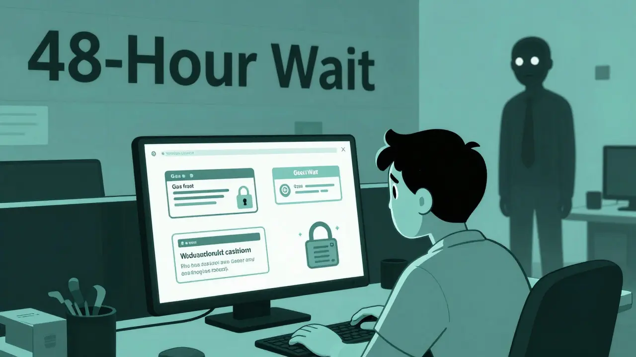 Usuario confundido frente a una pantalla llena de errores de gas y billeteras bloqueadas.