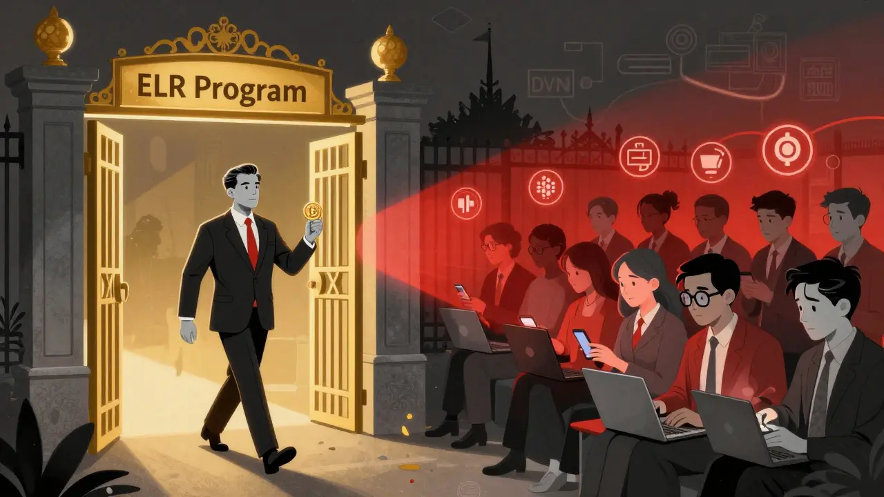 División entre élite con acceso legal y ciudadanos comunes usando VPN y DeFi en Rusia.