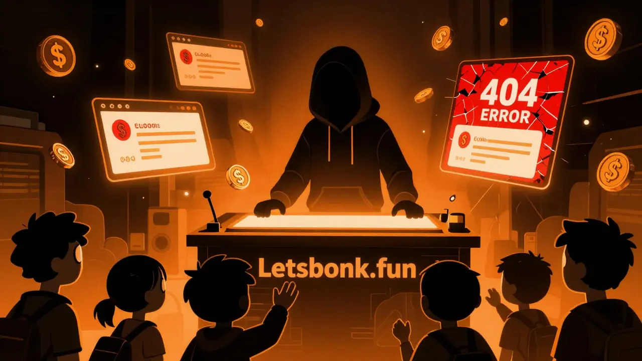 Figura anonima detrás de una consola de juego con notificaciones falsas y usuarios alcanzando tokens.