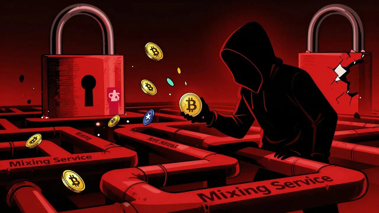 Servicios de mezcla de criptomonedas y el lavado de dinero de Corea del Norte