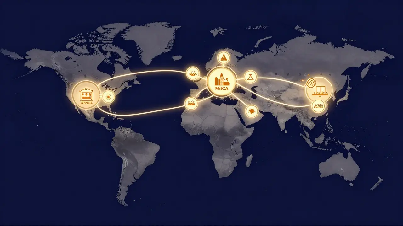 Tendencias globales de convergencia regulatoria en criptomonedas