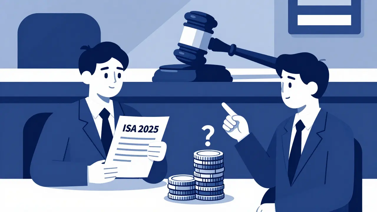 Ilustración duotono sobre regulación ISA 2025 en Nigeria