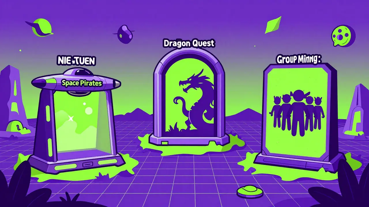 Portales del ecosistema NBOX: Space Pirates y Dragon