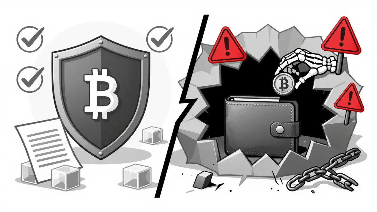Comparación visual entre airdrops legítimos y trampas cripto