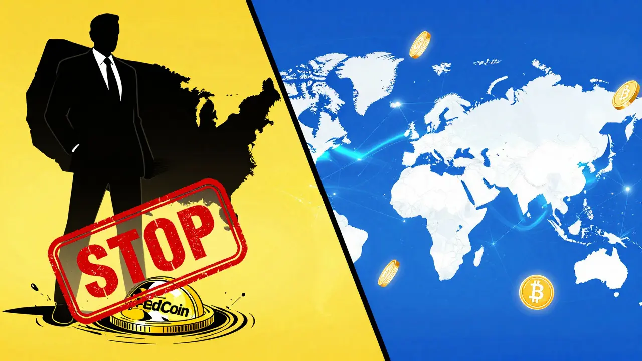 Estados Unidos detiene el FedCoin mientras el mundo acelera el desarrollo de monedas digitales bancarias.