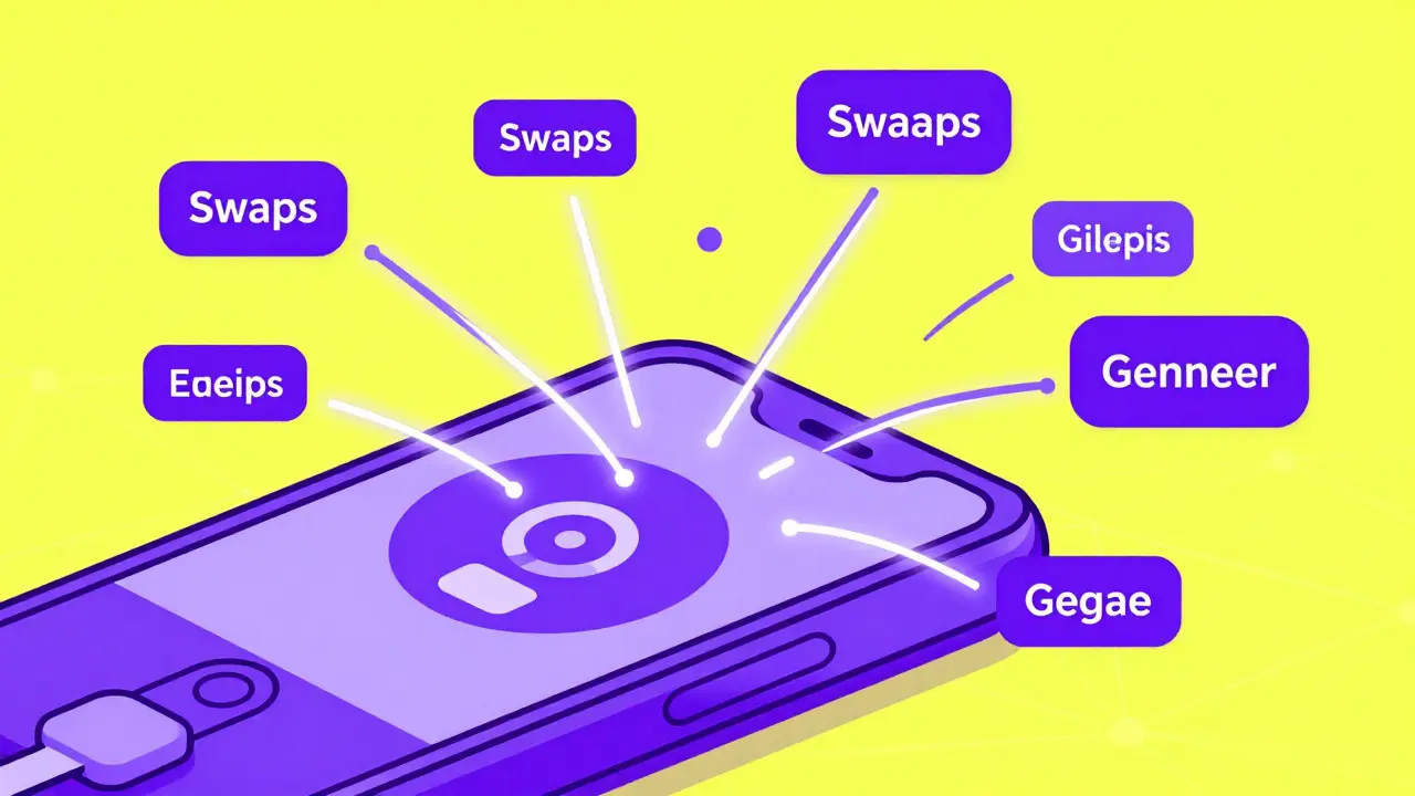 Billetera digital conectada a nodos de interacción blockchain