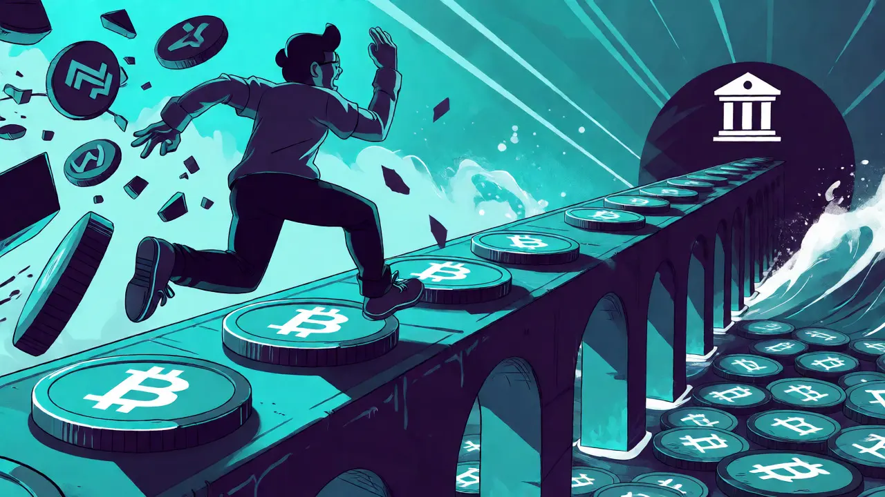 Usuario corriendo para retirar criptomonedas antes del bloqueo masivo en Tailandia.